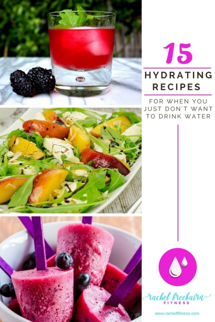 Don't like the taste of water or think it's too boring? Check out these 15 Hydrating Recipes, for when you just don't want to drink water!